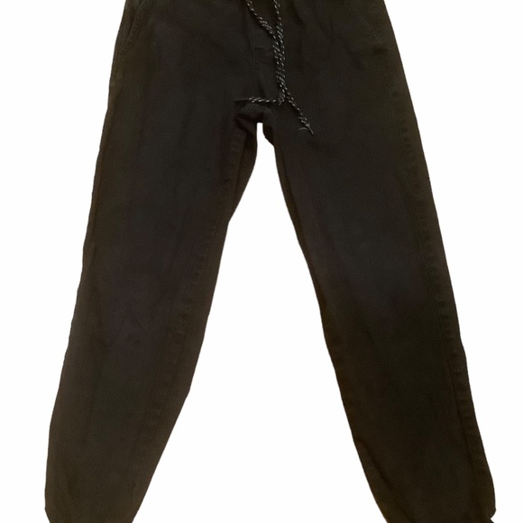 RSQ joggers pants black drawstring skinny pants elastic waistband size small - Picture 1 of 7